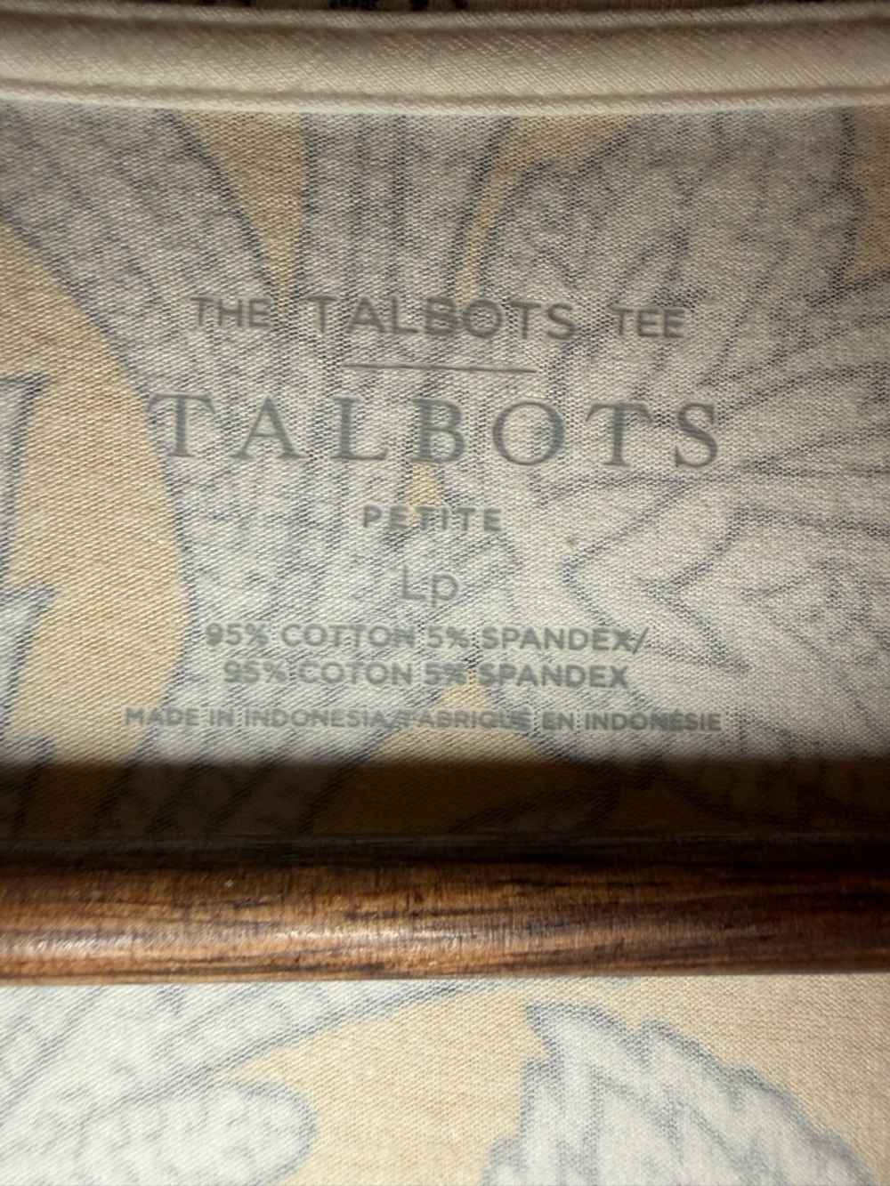 Talbots Yellow and Black Floral Tee - Picture 6 of 7